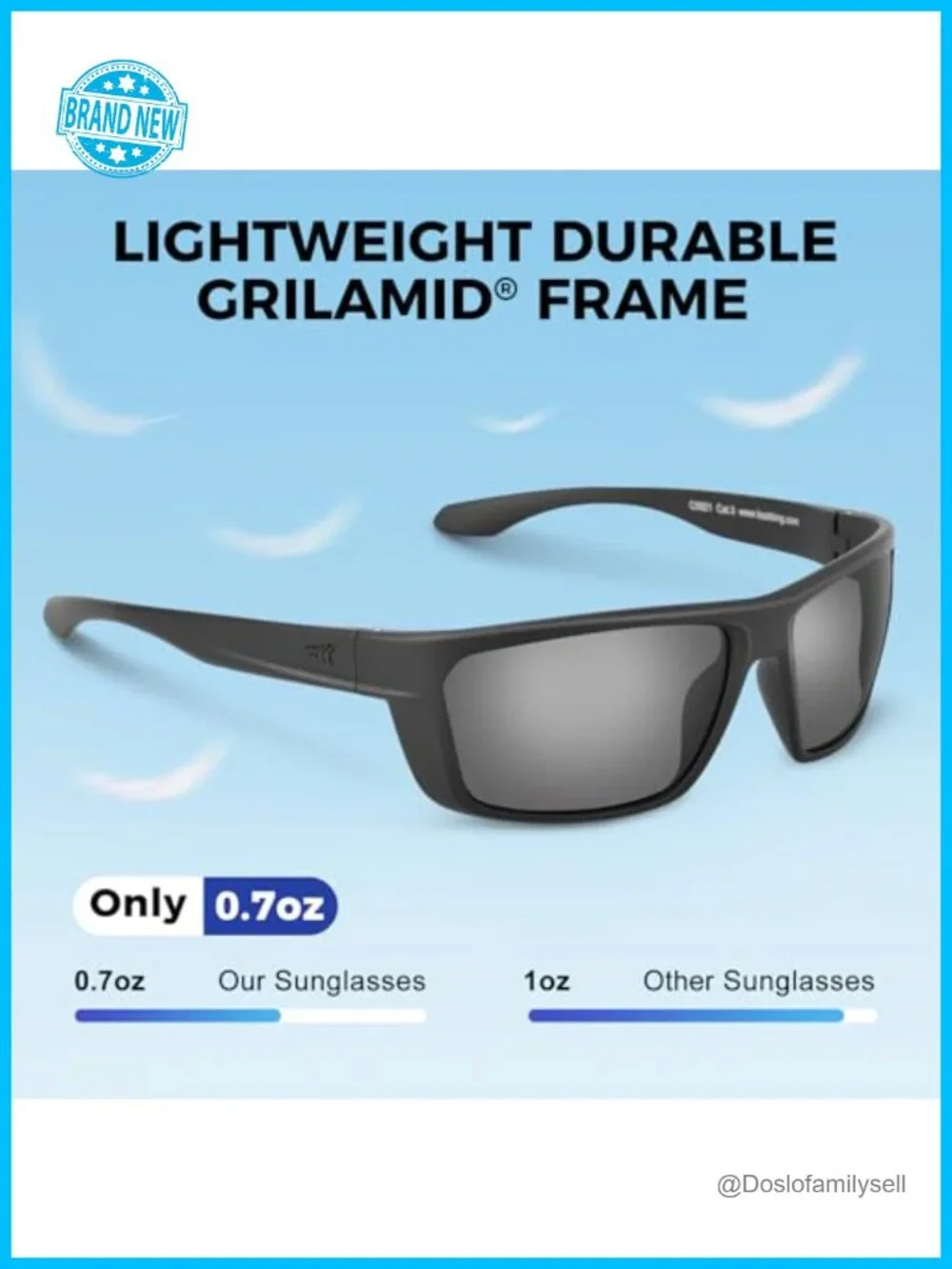 Polarized Sport Sunglasses for Men and Women with PuriVex Coating, UV